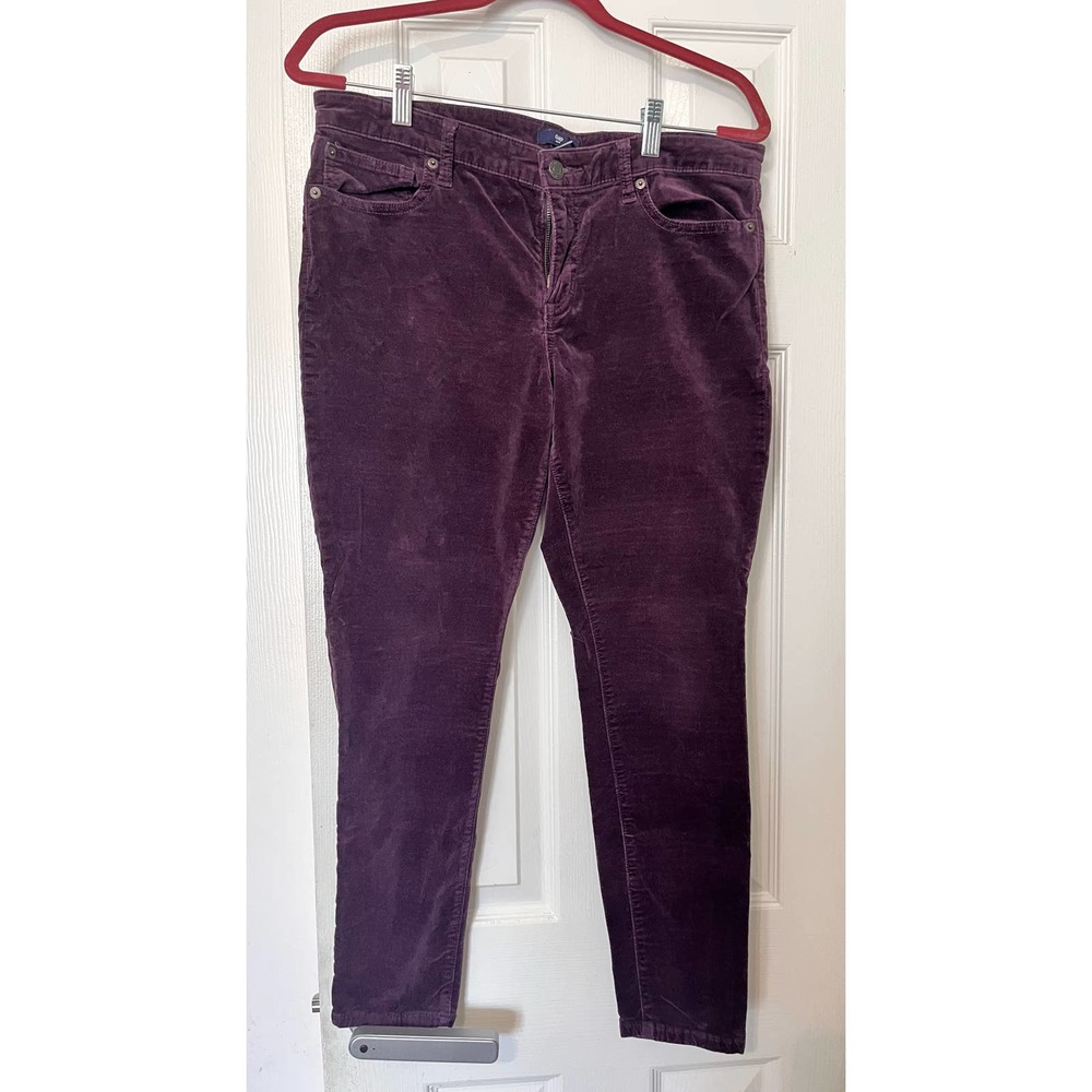 Gap Sz 12 Purple Skinny Corduroy Jeans